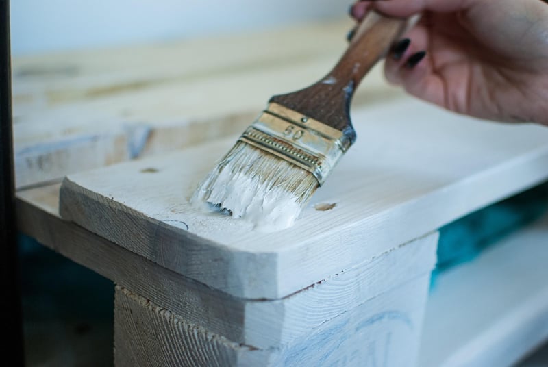 Repurpose pallets for garden furniture